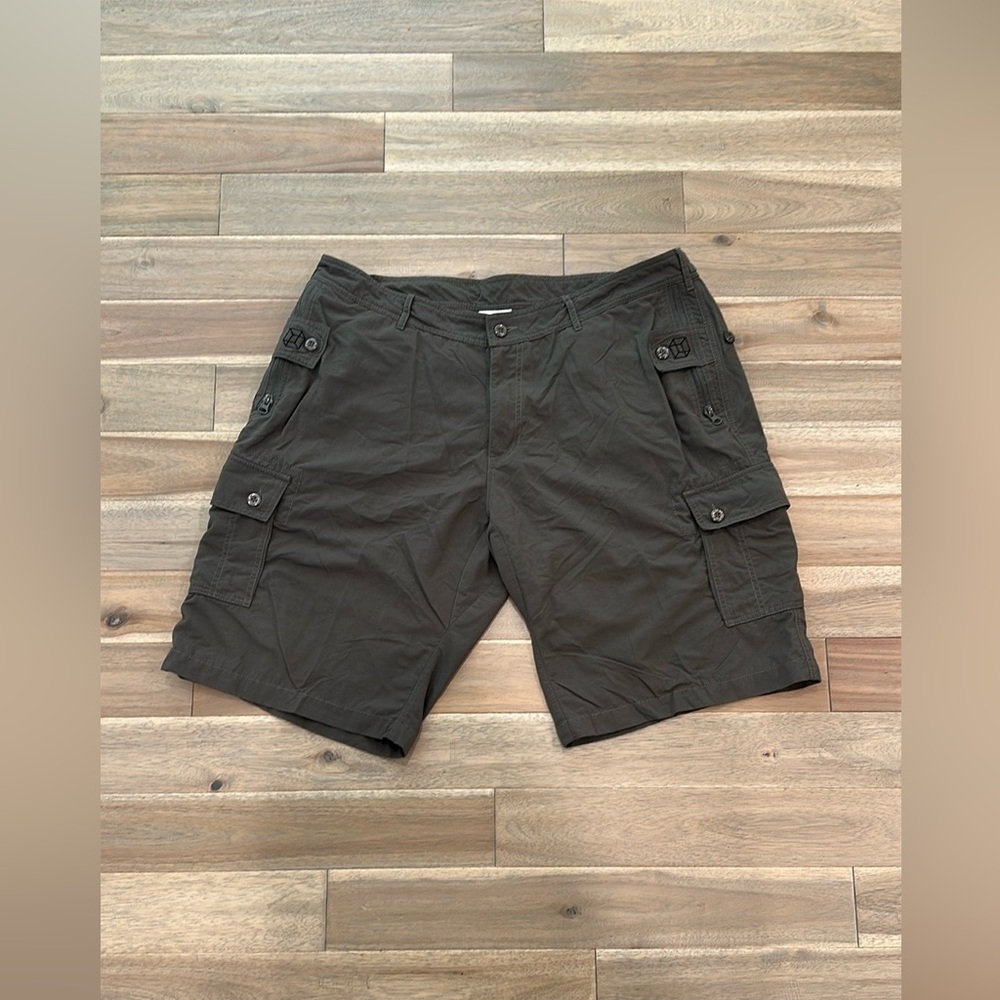 Clothing arts grey olive Cargo pick pocket proof adventure travel shorts - Picture 6 of 10